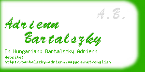 adrienn bartalszky business card